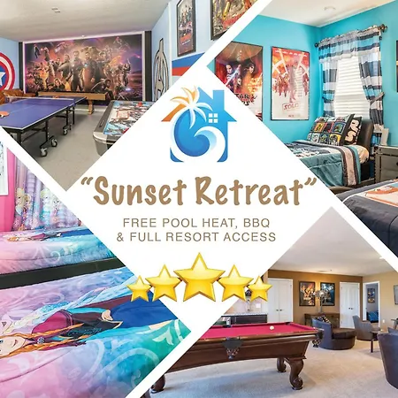 Sunset Retreat - 9 Bed Stunning Pool Home